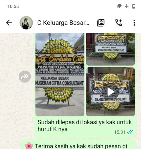 Pengiriman Papan Bunga Duka Cluster Emerald Summarecon